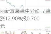 丽新发展盘中异动 早盘股价大涨12.90%报0.700
元