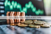 丹尼斯盘中异动 股价大涨5.14%