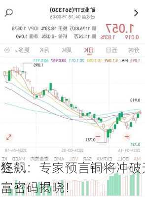 铜价狂飙：专家预言铜将冲破天价，
者的终极财富密码揭晓！