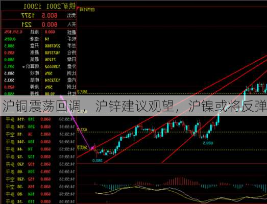 沪铜震荡回调，沪锌建议观望，沪镍或将反弹