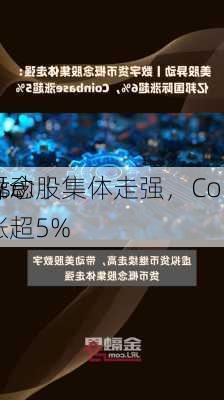 
异动丨
概念股集体走强，Coin
ase涨超5%