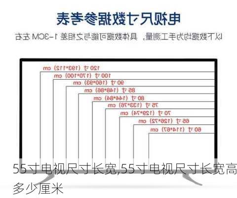 55寸电视尺寸长宽,55寸电视尺寸长宽高多少厘米