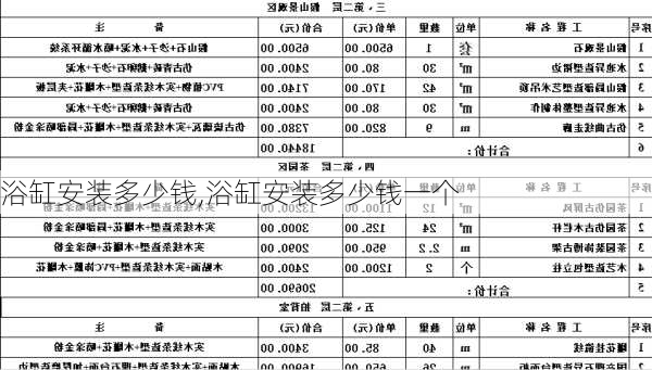 浴缸安装多少钱,浴缸安装多少钱一个