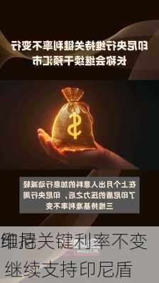 印尼
维持关键利率不变 继续支持印尼盾
