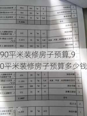 90平米装修房子预算,90平米装修房子预算多少钱