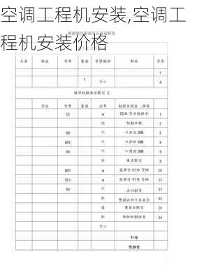 空调工程机安装,空调工程机安装价格