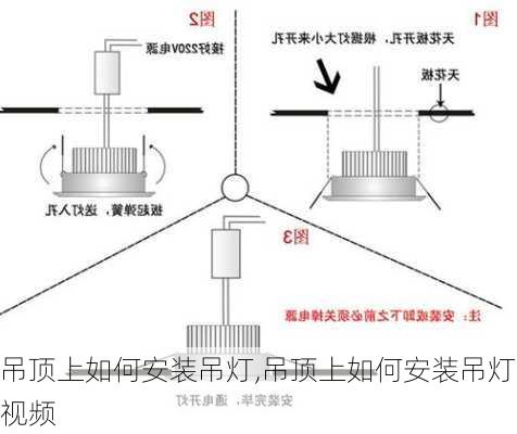 吊顶上如何安装吊灯,吊顶上如何安装吊灯视频