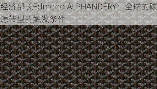 法国前经济部长Edmond ALPHANDÉRY：全球的碳价体系将会是
一个能源转型的触发条件