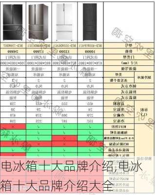 电冰箱十大品牌介绍,电冰箱十大品牌介绍大全