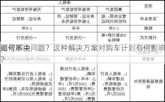 如何解决
摇号不中问题？这种解决方案对购车计划有何影响？