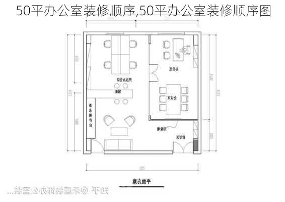 50平办公室装修顺序,50平办公室装修顺序图